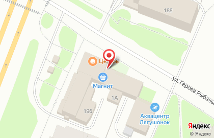 Супермаркет Магнит в Мурманске на карте