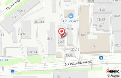 Автосервис DDCAR на 6-й Радиальной улице на карте