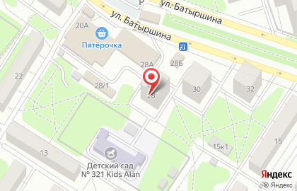Батыршина-28, ТСЖ на карте