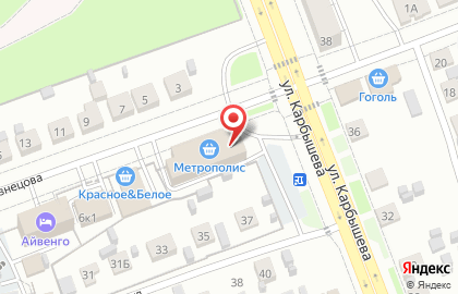 Автостоянка в Кургане на карте
