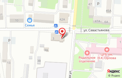 Прайд на улице Севастьянова на карте