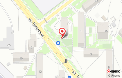 Ёж на улице Тельмана на карте