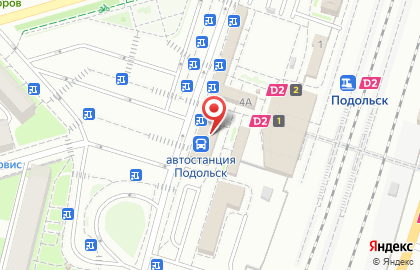 Подольск, автобусная станция на карте