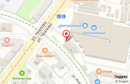 Магазин Изот на улице Чкалова на карте