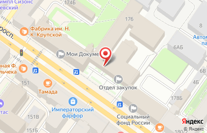 Общественная организация Общество ветеранов блокадного Ленинграда на площади Александра Невского I на карте