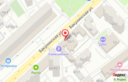 Банкомат Банк Уралсиб на Бакунинской улице на карте