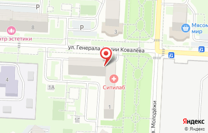 Продуктовый магазин Свежее мясо в Заводском районе на карте