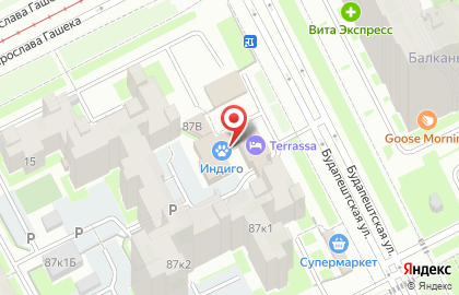Ветеринарная клиника ИНДИГО на карте