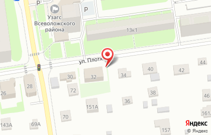 Скс на улице Плоткина на карте