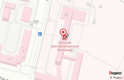 Больница Республиканская детская клиническая больница на улице Фёдора Гладкова на карте