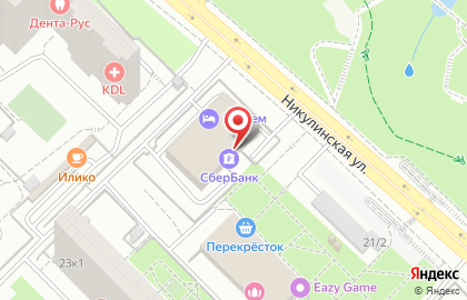 Банкомат СберБанк на Никулинской улице на карте