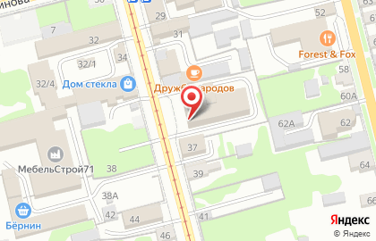 Фитнес-клуб Академия фитнеса в Центральном районе на карте