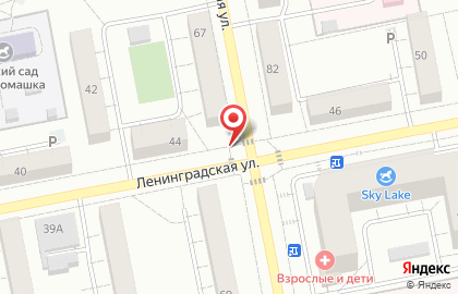 Саната на улице Ленинградской на карте