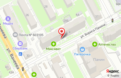 Магазин Сытная лавка на улице Бориса Панина на карте