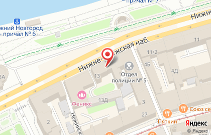 Управление Федеральной службы войск национальной гвардии РФ по Нижегородской области на Нижне-Волжской набережной на карте