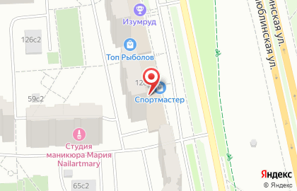 Супермаркет Спортмастер на Люблинской улице на карте
