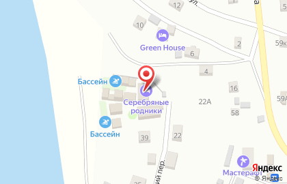 Эко-отель Серебряные родники в Катунском переулке на карте