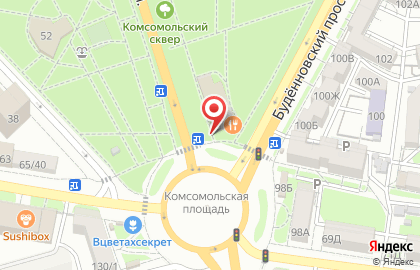 Киоск по продаже печатной продукции РостДонПечать на Будённовском проспекте на карте