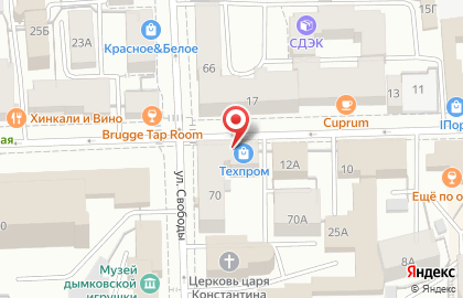 Магазин бытовой техники и электроники Техпром на Московской улице на карте