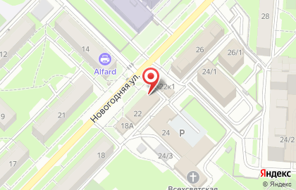 Супермаркет Мария-Ра на Новогодней улице на карте