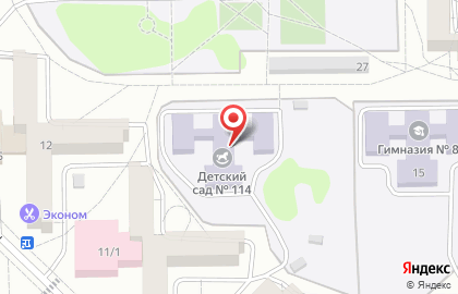 Детский сад №114, г. Ангарск на карте