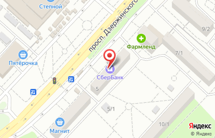 Продуктовый магазин Летний Луг на проспекте Дзержинского, 5 на карте