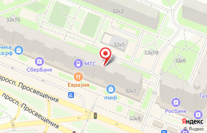 Брюки-Костюмы на улице Просвещения на карте