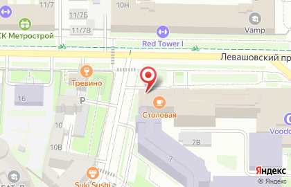Компания по изготовлению печатей и штампов ПитерПринт на Левашовском проспекте на карте