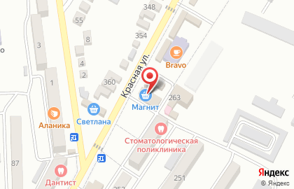 Магазин косметики и бытовой химии Магнит Косметик на Красной улице на карте