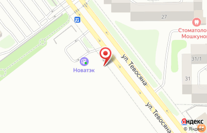 Автостоянка в Челябинске на карте