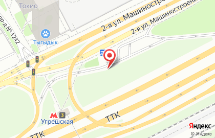 Тнк (аи-80, Аи-92, Аи-95, Аи-95 Pulsar, Аи-98, дт) на Волгоградском проспекте (ул Машиностроения 2-я) на карте