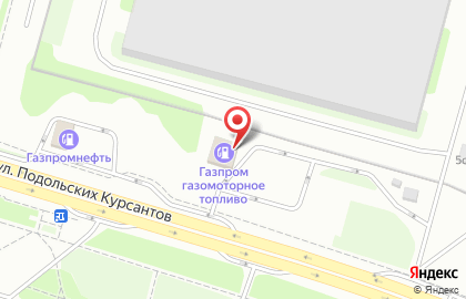 Автомойка Газпромнефть на улице Подольских Курсантов на карте