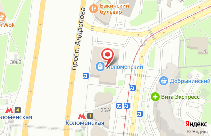 Супермаркет Мираторг в Москве на карте