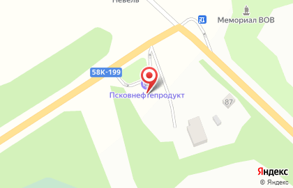 АЗС в Пскове на карте