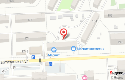 Жигули на Партизанской улице на карте