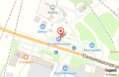 Официальный партнер Газпром нефть Опти в Рубцовске на карте
