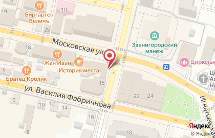 Сеть салонов связи Связной на Московской улице, 20/15 в Звенигороде на карте