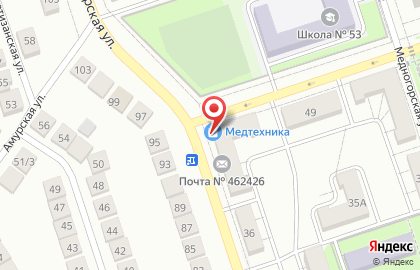 Областная МЕДТЕХНИКА на Новосибирской улице на карте