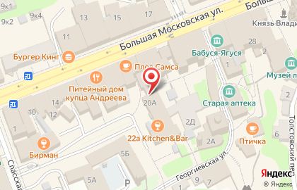 Дент на Большой Московской улице на карте
