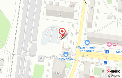 Автостоянка в Воронеже на карте