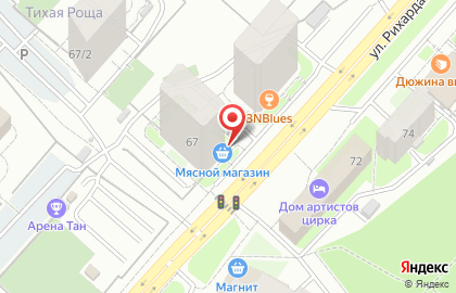 Мясной магазин в Уфе на карте