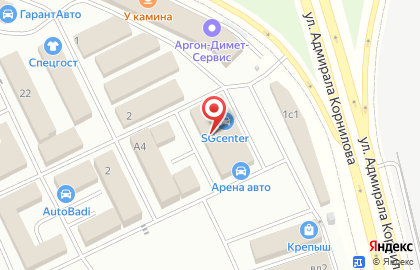 Шиномонтажная мастерская на Киевском шоссе 21 км, 1ш на карте