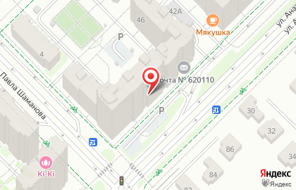 Магазин тканей в Екатеринбурге на карте
