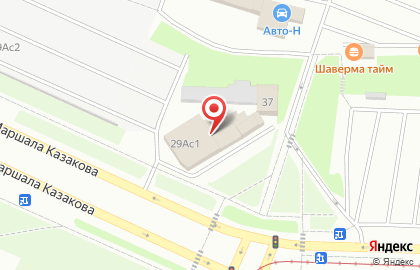 Шиномонтажная мастерская ПокрышкинЪ на улице Маршала Казакова на карте