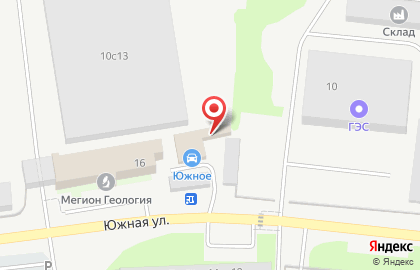 Автомойка Южная в Ханты-Мансийске на карте