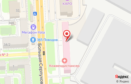 Наркологическая клиника Ориентир на Большой Серпуховской улице на карте