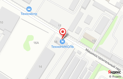 Магазин ТехноНИКОЛЬ в Машиностроительном переулке на карте
