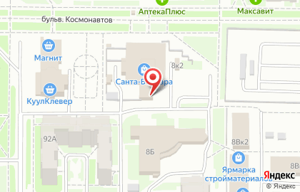 Дск, г. Дзержинск на бульваре Космонавтов на карте