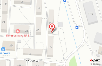 Управление МВД России по г. Тюмень Участковый пункт полиции Ленинского района на Пражской улице на карте