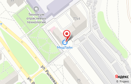 Тамбовская оконная компания на улице Рылеева на карте
